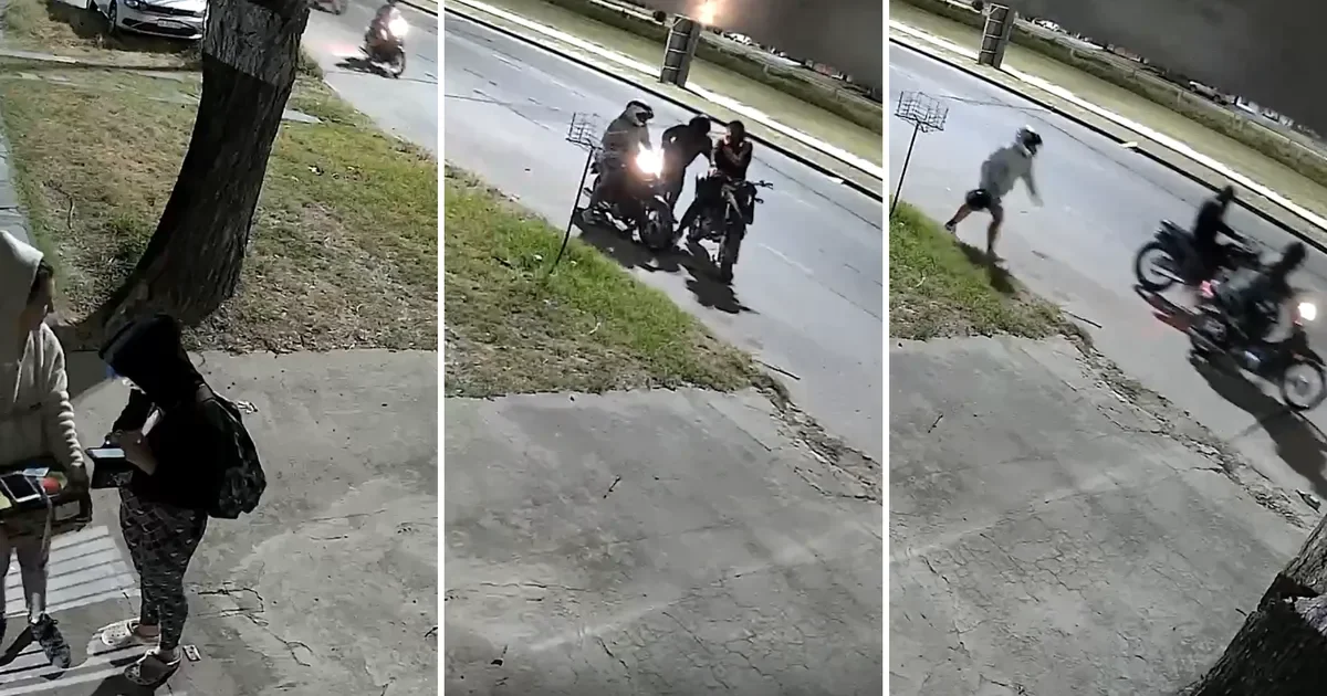 Inseguridad en La Plata: motochorros roban a un vecino y escapan hacia Los Hornos
